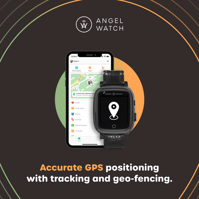 GPS Tracking Watch for Elderly Safety Watch for Seniors The Angel Watch Company